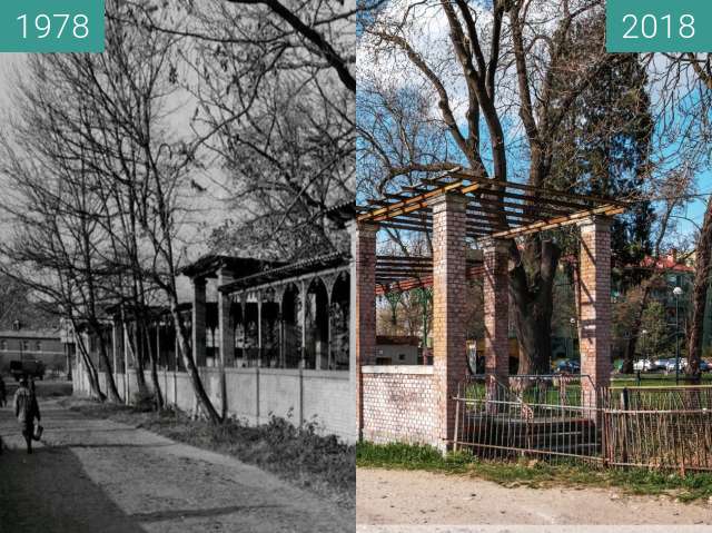 Before-and-after picture of Bogatynia between 1978 and 2018