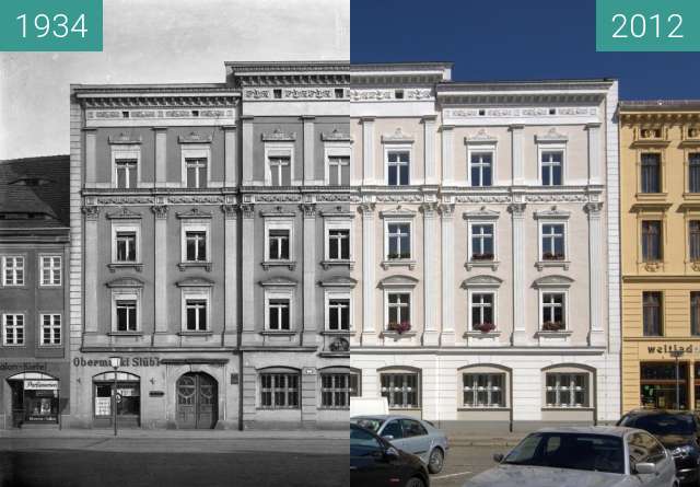 Before-and-after picture of Gorlitz between 1934 and 2012