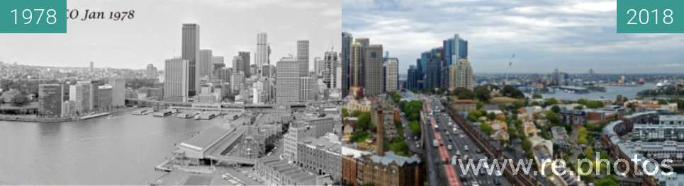 Before and After: Sydney CBD (1978-Jan-12 & 2018-Jan-25)