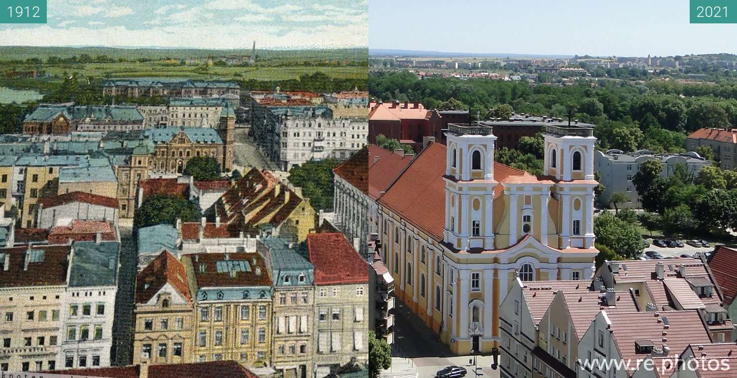 Damals und Heute Głogów (1912 & 2021)